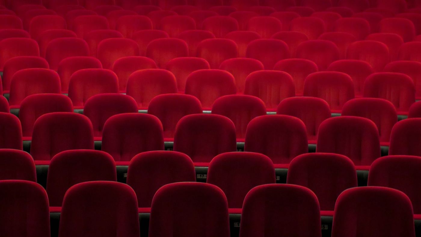 Cinematic production lighting on a film set